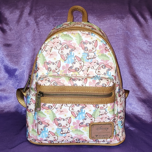 Loungefly Disney ❤️ Logo RARE Moana PUA Mini Backpack NWT - Picture 1 of 15